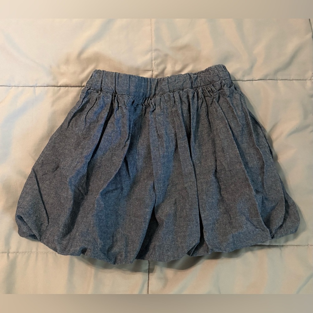 Hannah Kate Bubble Skirt Girl’s 10 M Medium Lined Blue Short Puff Stretch Waist